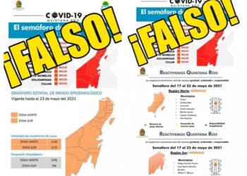 Quintana Roo sigue en color naranja en el semáforo epidemiológico