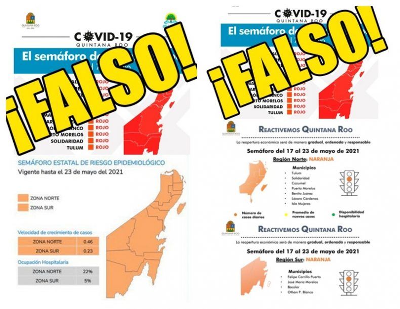 Quintana Roo sigue en color naranja en el semáforo epidemiológico