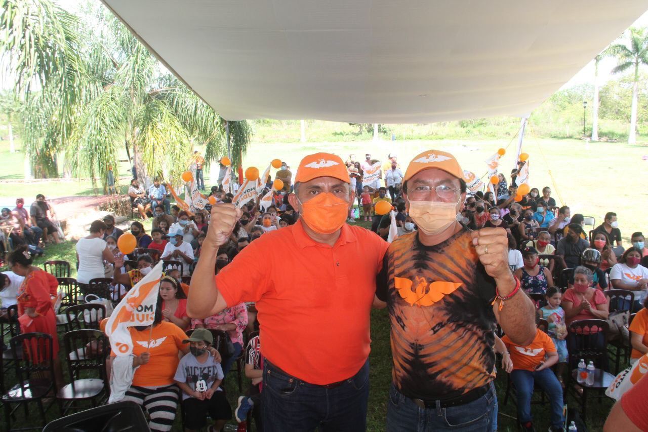 Festejo, alegría y apoyo en el cierre de campaña del Químico Luis Jorge Ontiveros