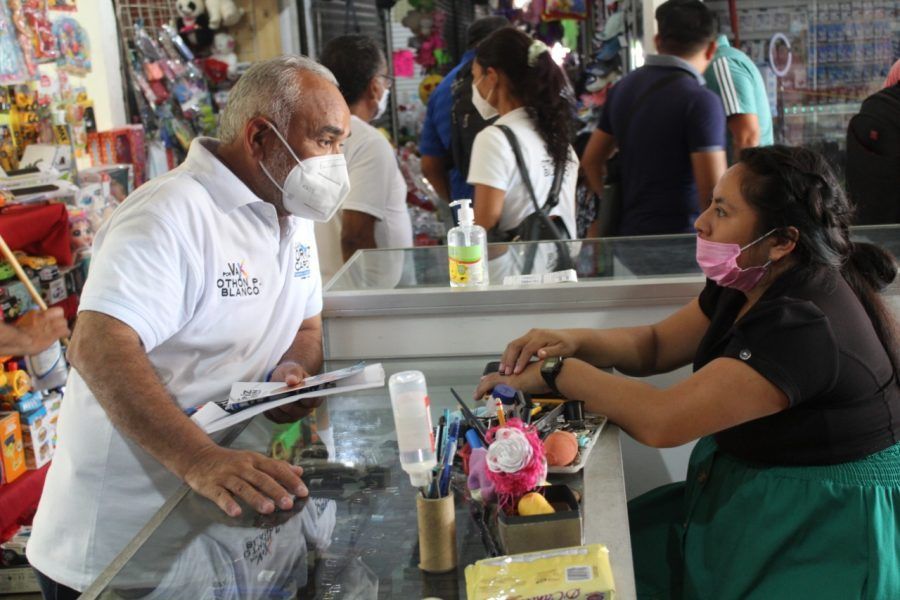 Se tienen que dar las facilidades para activar la economía; reafirma compromiso con locatarios del Mercado Manuel Altamirano: Juan Ortiz Cardín