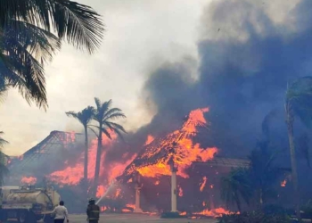 Un incendio afecta estructuras de un hotel en Puerto Aventuras