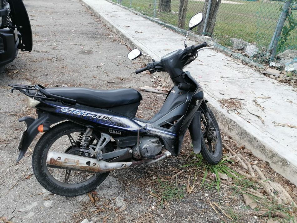 Policía detiene en Cozumel a presunto ladrón de motocicletas