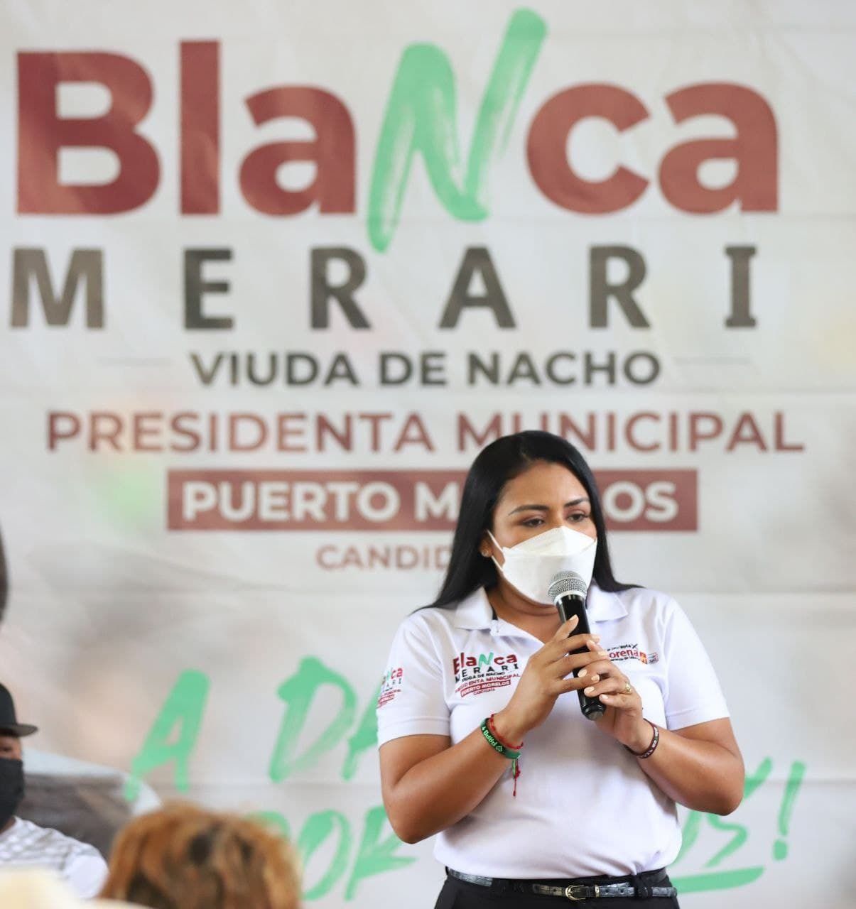 Balean casa de Blanca Merari candidata a la presidencia municipal de Puerto Morelos