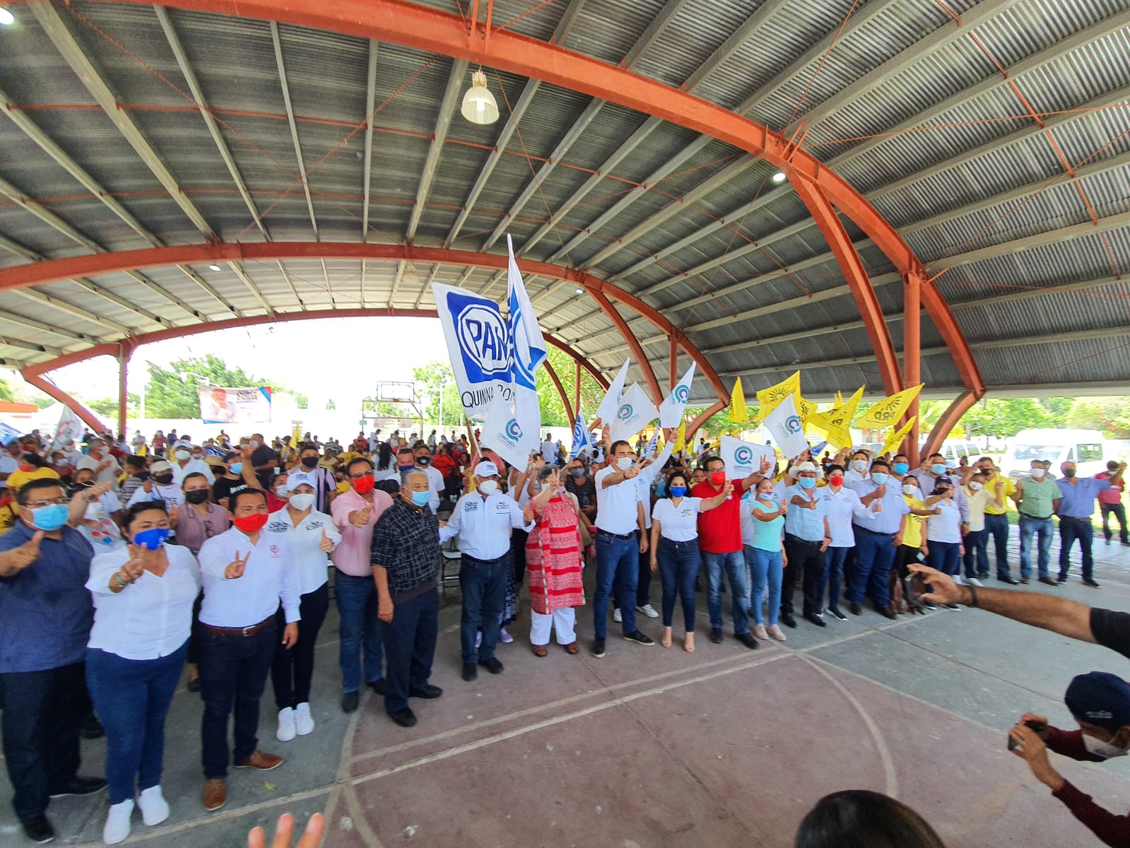 Muestra músculo la alianza Va por Quintana Roo en la zona cañera