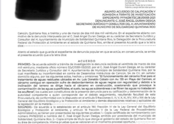 Admite la Profepa denuncia ambiental contra Aguakán
