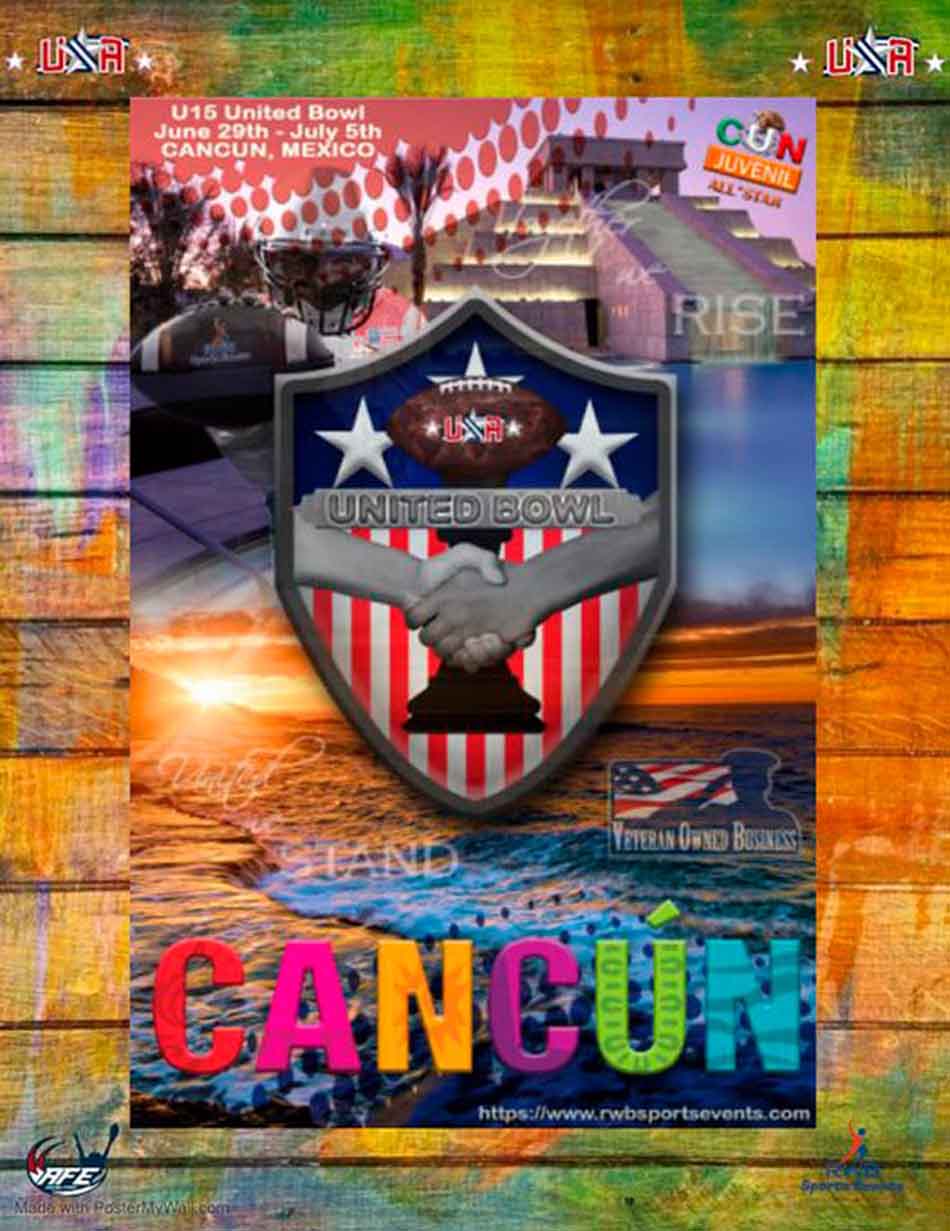 Llegó la hora para el emparrillado con el Cancún United Bowl U15, primero de su tipo en el país desde que comenzó la pandemia