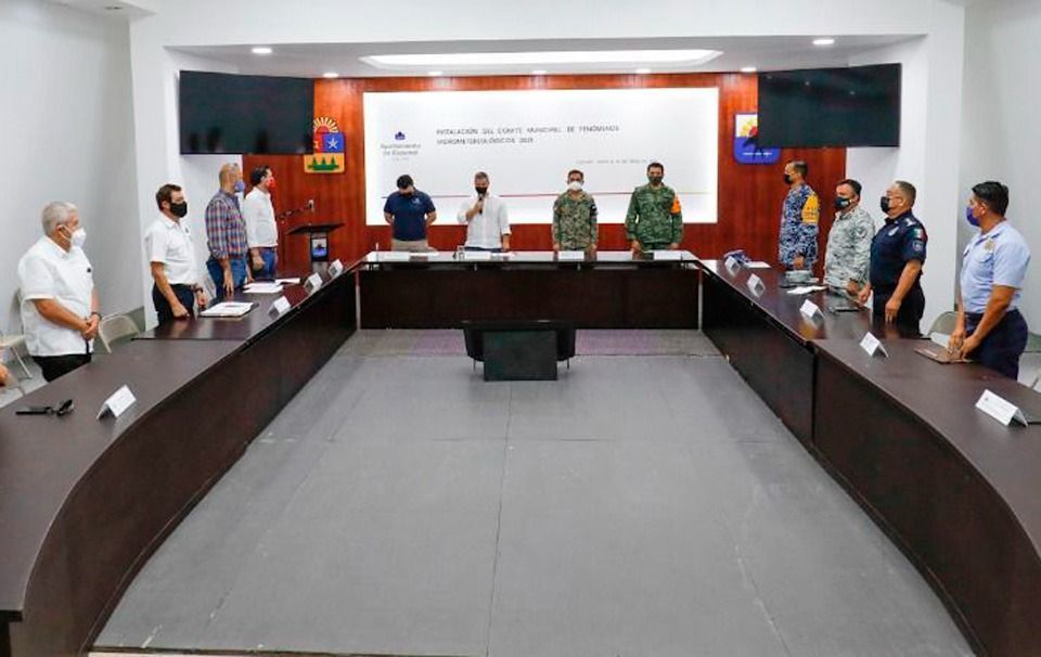 Instala Ayuntamiento de Cozumel Comité Municipal para la Atención de Fenómenos Hidrometeorológicos 2021