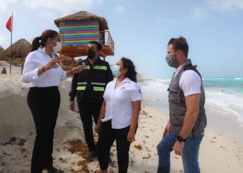 Detectan importante erosión de playa en el Mirador de Cancún