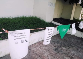 Levantan en Chetumal “tendedero” de padres que adeudan pensión alimenticia
