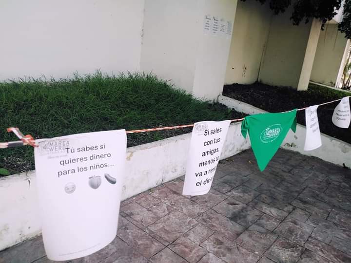 Levantan en Chetumal “tendedero” de padres que adeudan pensión alimenticia