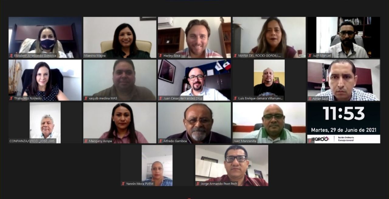 Rinde informes la secretaria ejecutiva del IEQROO.
