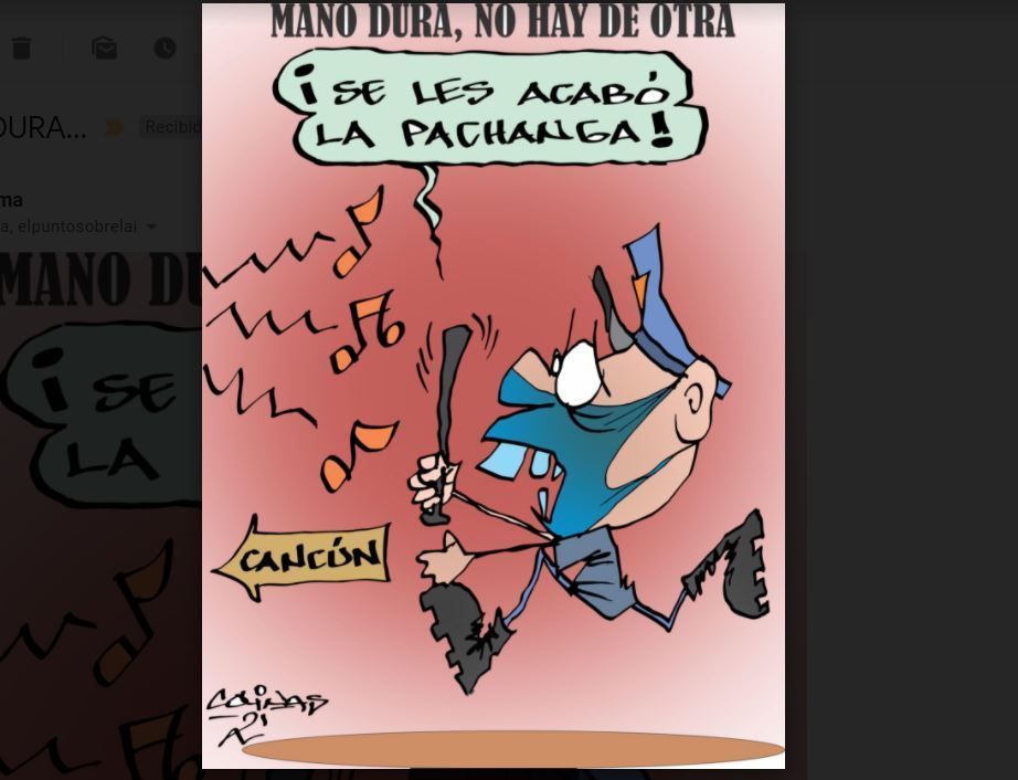 COLINAS: Mano dura, no hay de otra