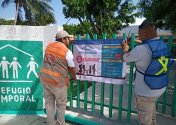 Dan mantenimiento en Tulum a 75 refugios anticiclónicos