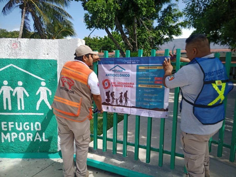 Dan mantenimiento en Tulum a 75 refugios anticiclónicos