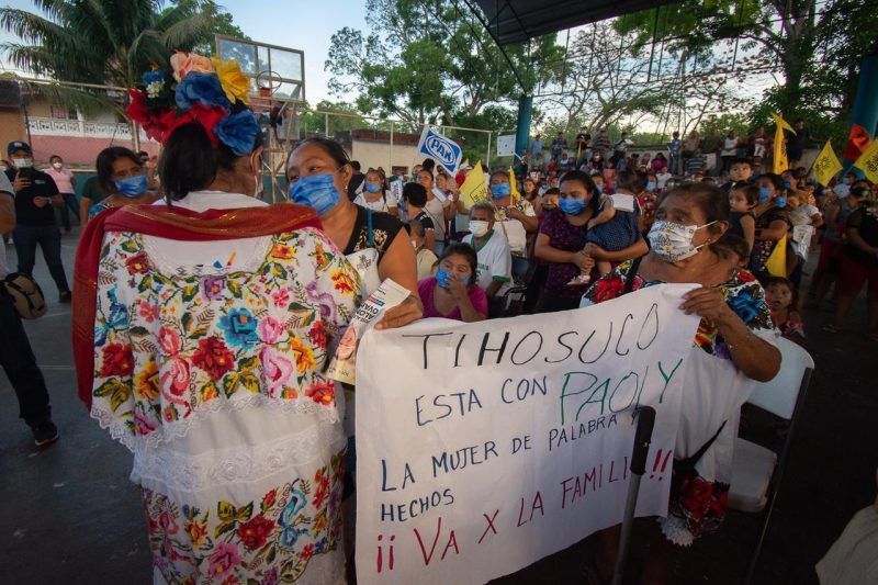 Tihosuco, hoy se convierte en el bastión de Paoly Perera, le dicen SÍ los habitantes