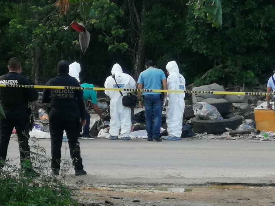 Encuentran cuerpo “embolsado” en colonia irregular de Playa del Carmen