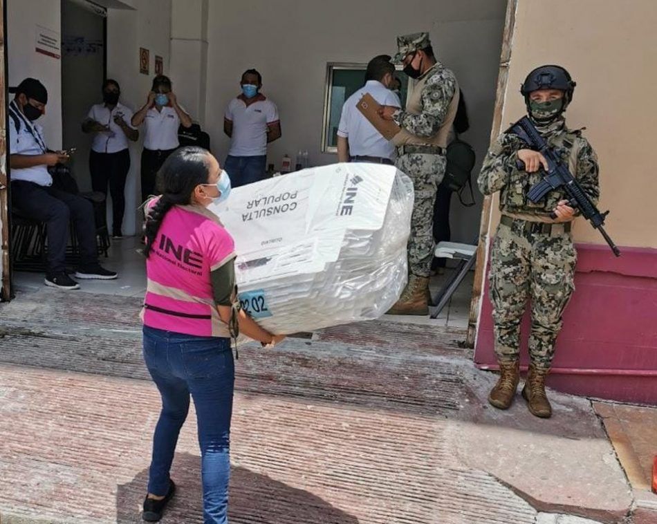 Más de un millón de papeletas para consulta del 1 de agosto llegaron a Quintana Roo