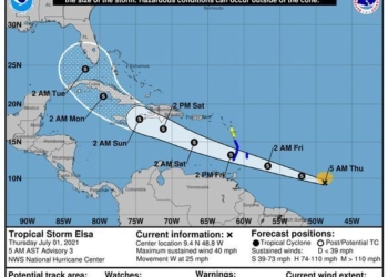 Se forma tormenta tropical “Elsa” en el Atlántico, sin riesgo para Quintana Roo
