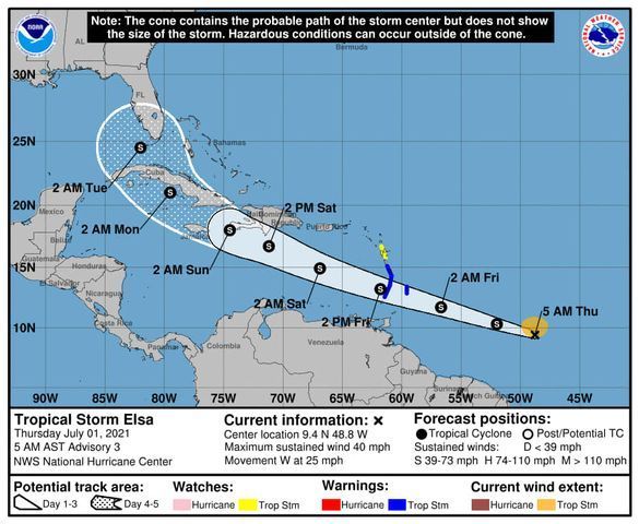 Se forma tormenta tropical “Elsa” en el Atlántico, sin riesgo para Quintana Roo