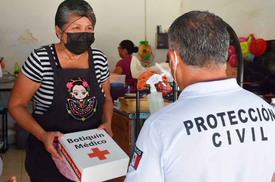 Refuerza Protección Civil acciones de prevención en establecimientos comerciales de Tulum