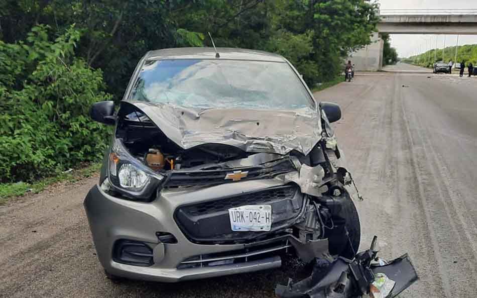 Repartidor de tortillas, grave tras sufrir accidente de tránsito en avenida Colosio de Playa del Carmen