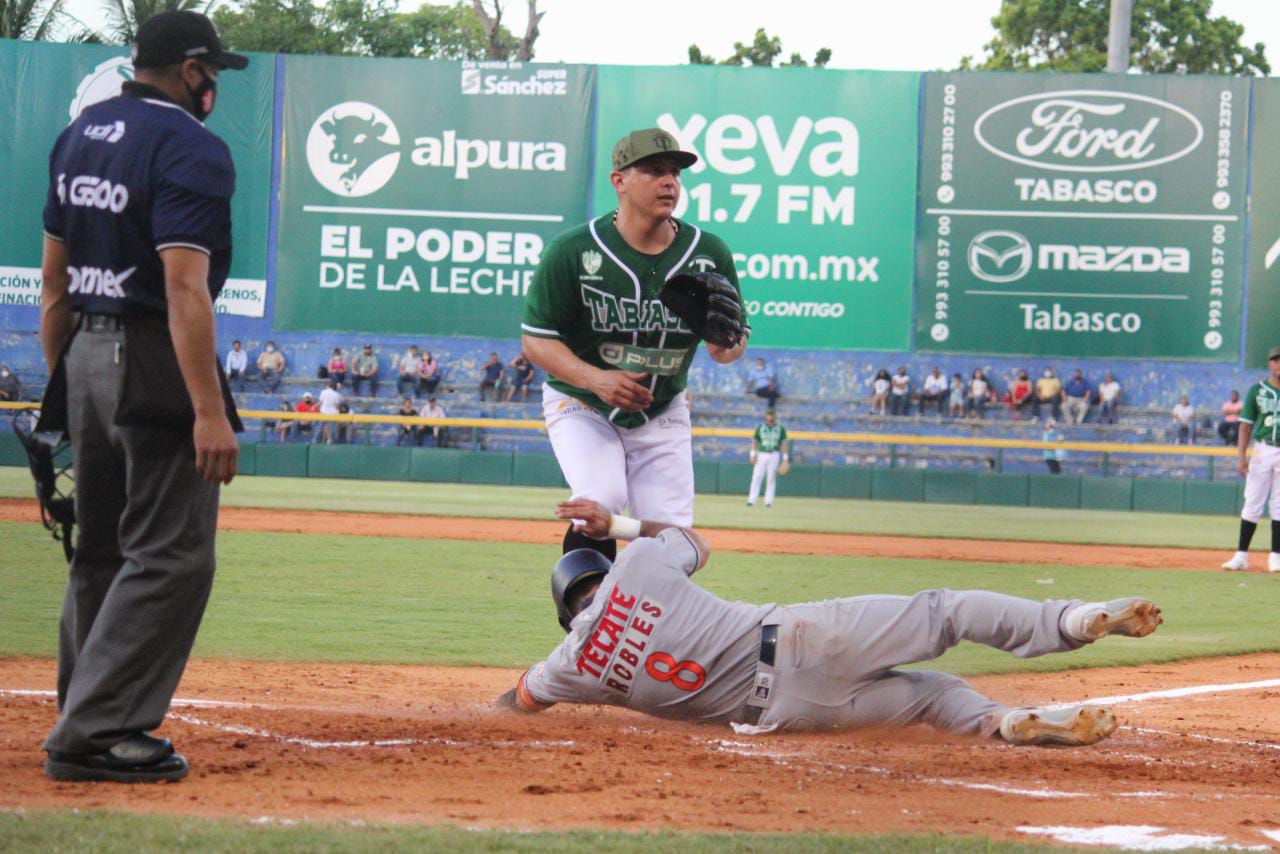 Reacciona Tigres, supera 9-7 a Olmecas en primero de la serie en Villahermosa