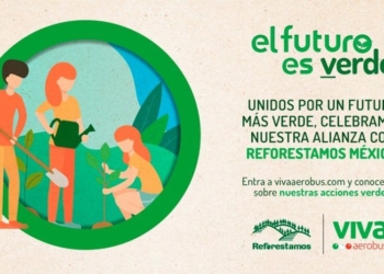 Viva Aerobus asume el compromiso con la asociación civil Reforestamos México para el cuidado y conservación forestal