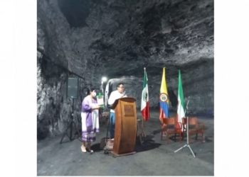 En Zipaquirá en la catedral de la sal