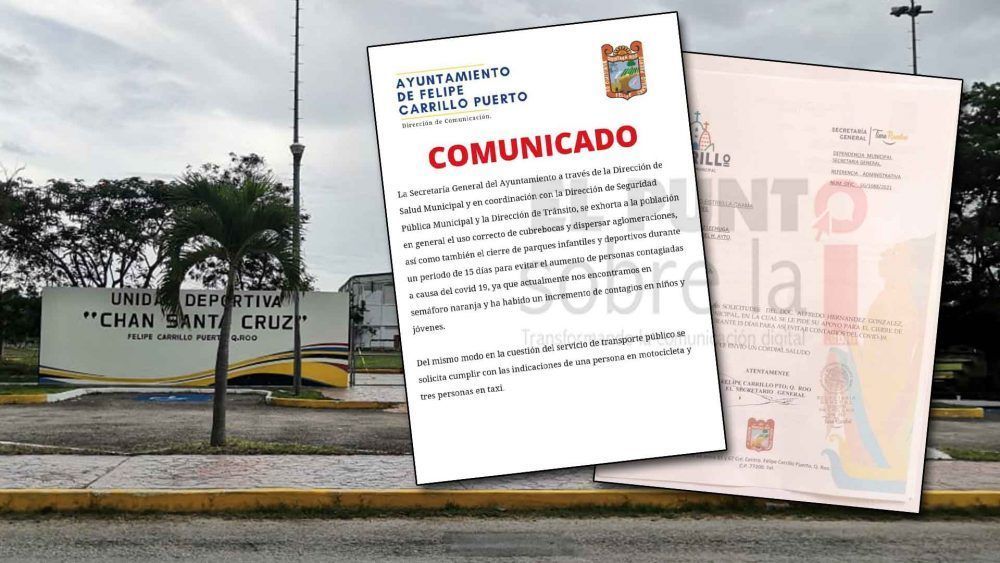 Cierra Ayuntamiento carrilloportense espacios deportivos ante el repunte de la COVID-19