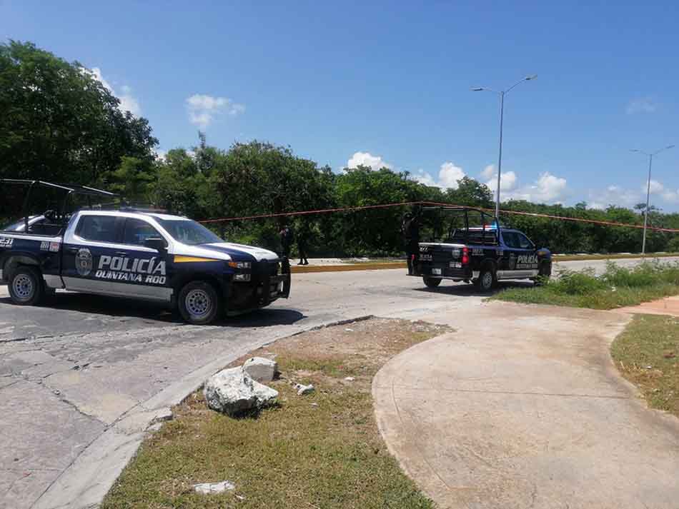 Amplio despliegue policiaco por detonaciones en fraccionamiento de Playa del Carmen