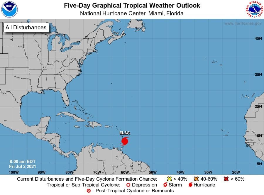 “Elsa” se convirtió en huracán, pero no amenaza a Quintana Roo