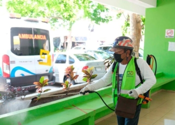 Intensifican limpieza de oficinas públicas en Puerto Morelos