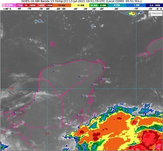 Esperan en Quintana Roo temperaturas de hasta 40 grados Centígrados, lluvias, e incluso granizo