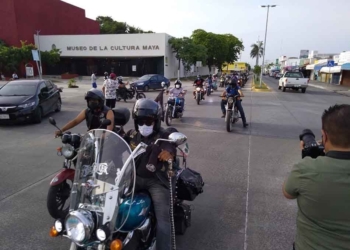 Motociclistas se manifiestan en Cancún y Chetumal para exigir detengan el robo de unidades
