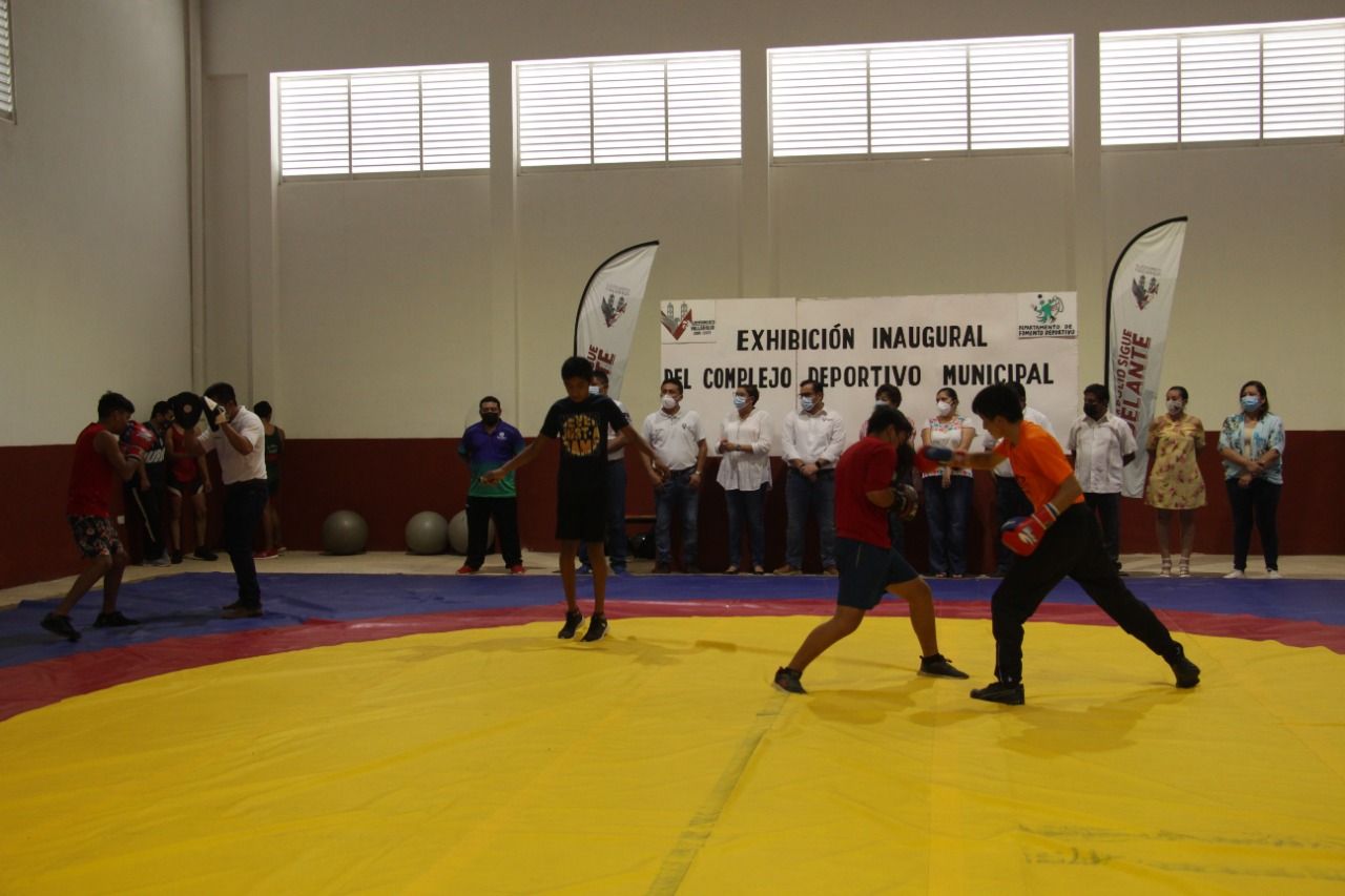 Entrenadores y deportistas agradecidos por Complejo Deportivo Municipal que construyó el Ayuntamiento