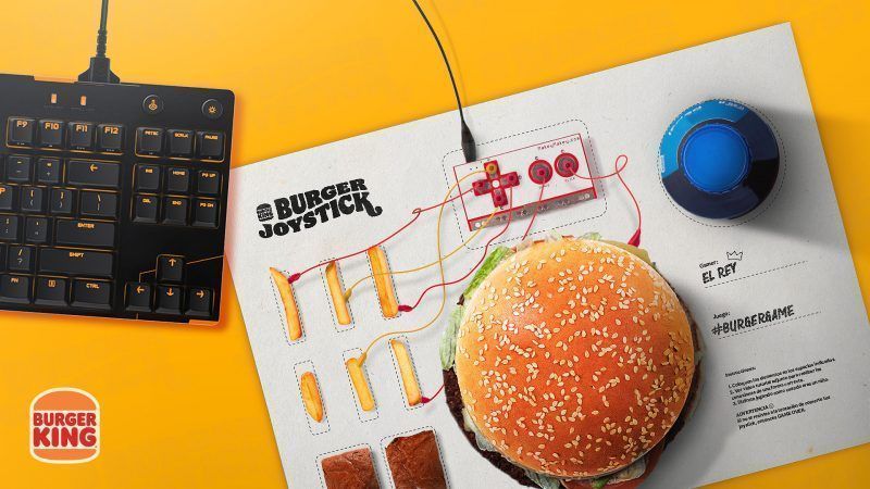 Burger Joystick: una original idea de burger king para celebrar el día del gamer