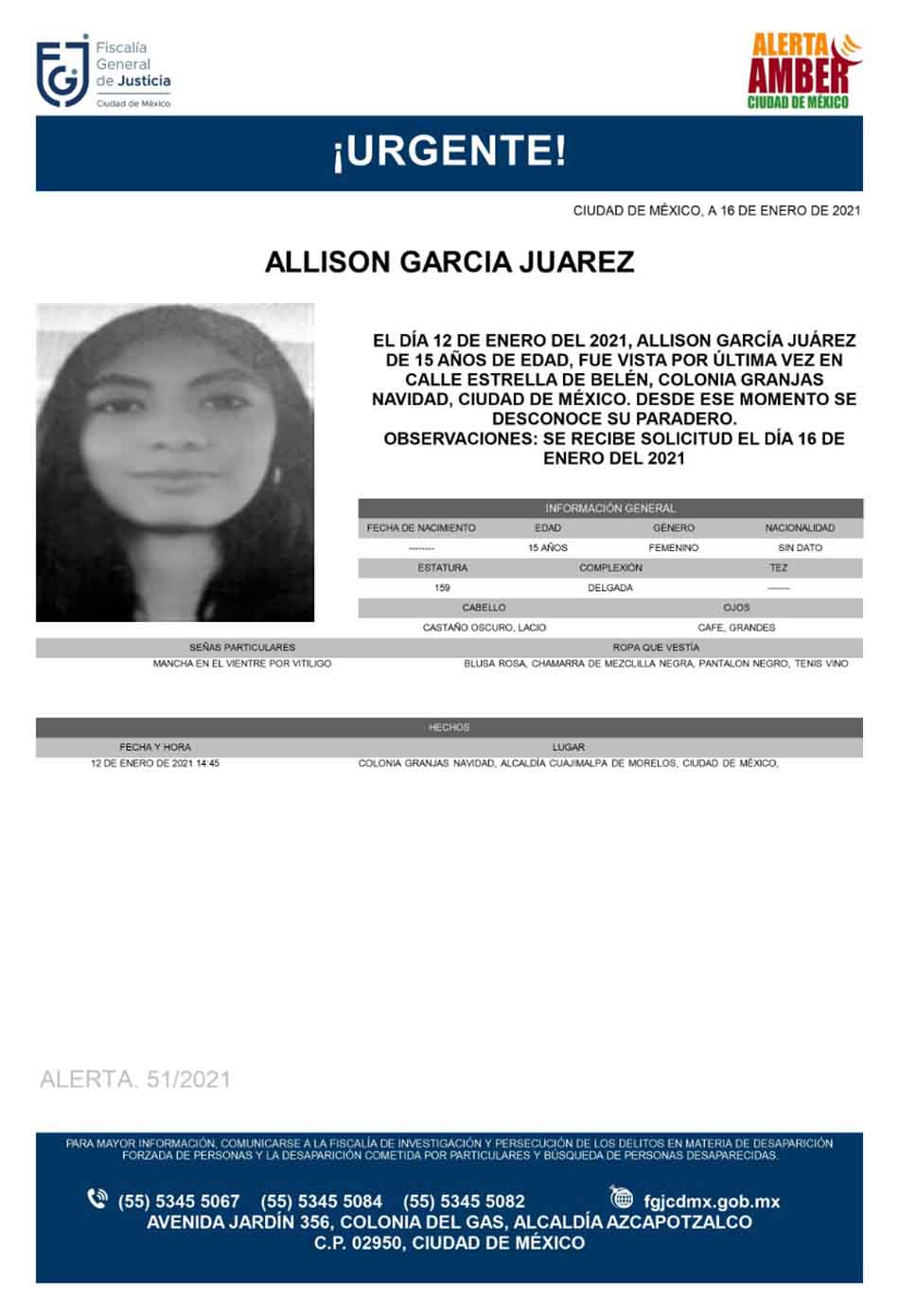 Encuentran a menor en Cancún, reportada con alerta Amber
