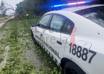 Guardia Nacional apoya a población de Quintana Roo y Yucatán afectada por “Grace”