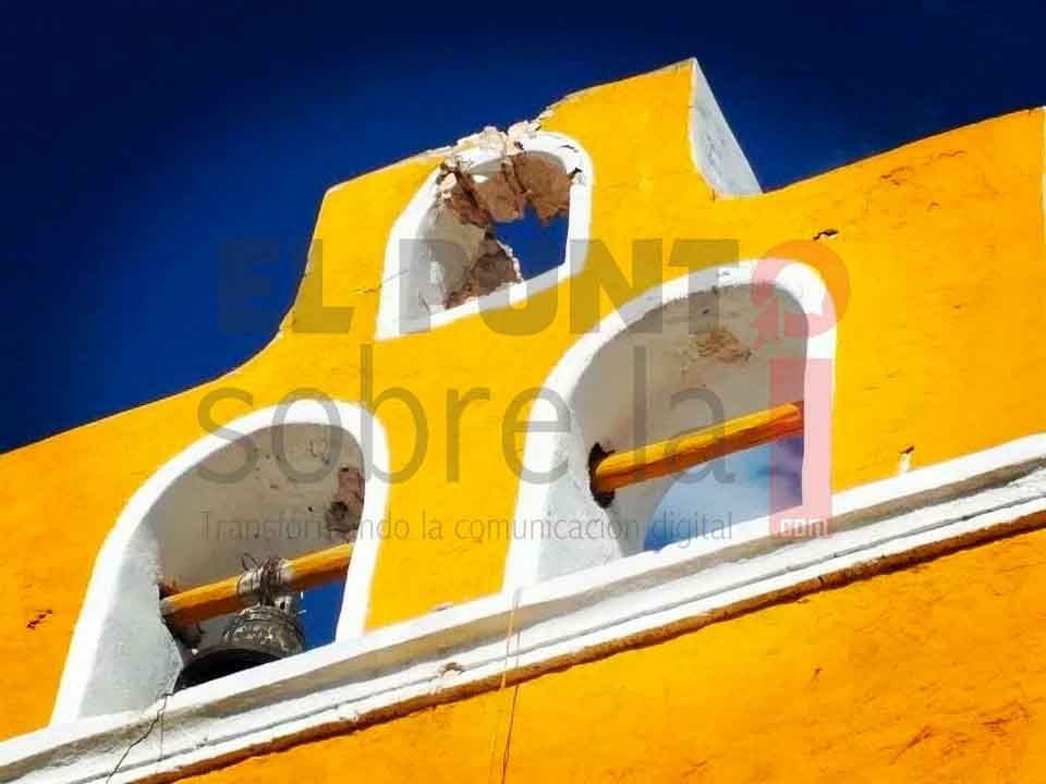 Impacto de rayo en iglesia de comunidad maya morelense propicia cierre del templo en espera de análisis de Protección Civil