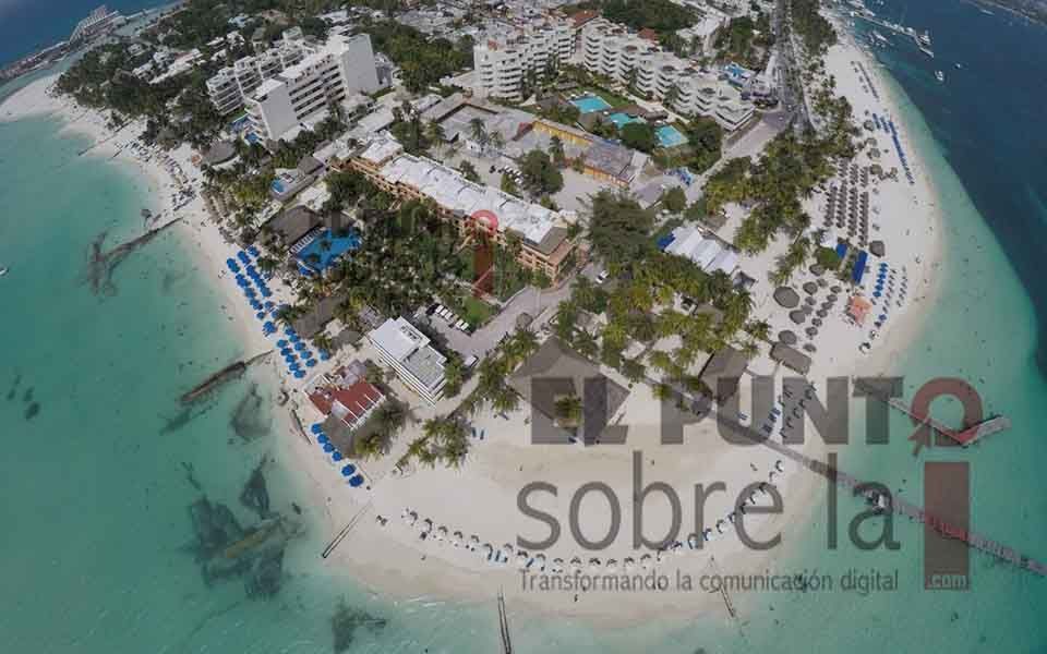 Semar reitera a playas de Isla Mujeres como las que tienen menor presencia de sargazo en Quintana Roo