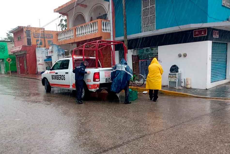 Protección Civil de Felipe Carrillo Puerto declara saldo blanco, tras el paso de «Grace»