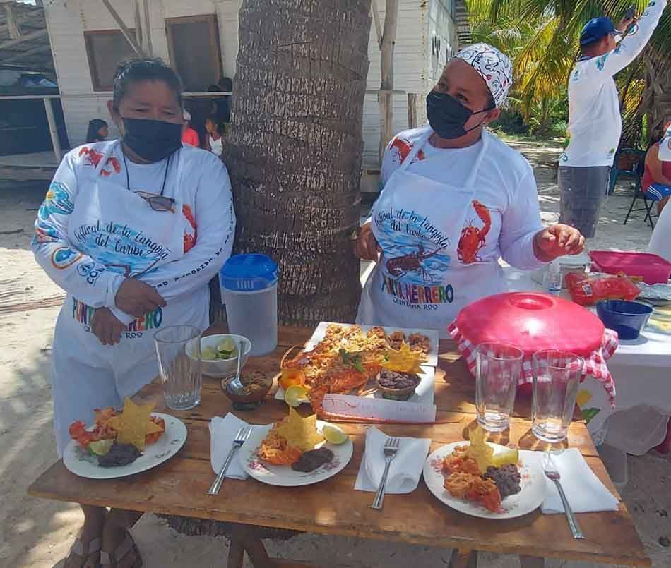 Pescadores de Punta Herrero realizan el Primer Festival de la Langosta del Caribe