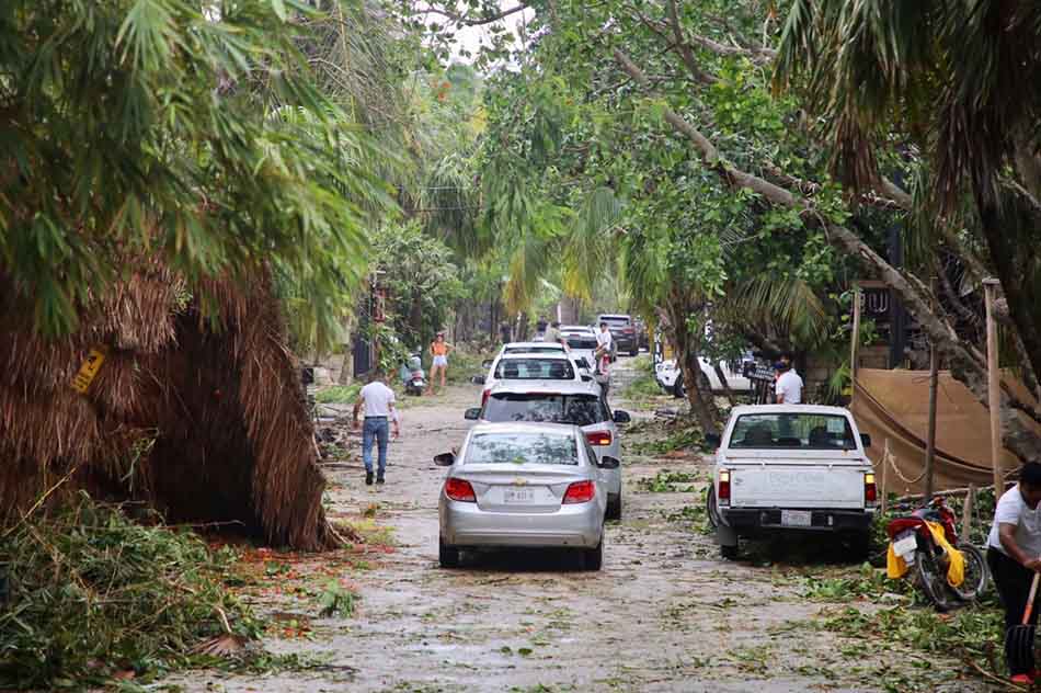 Tulum con saldo blanco tras paso de huracán “Grace” pero afectaciones en zona turística y poblacional