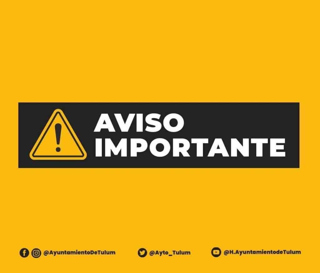 Ayuntamiento de Tulum anuncia suspensión de jornada de vacunación contra la COVID-19