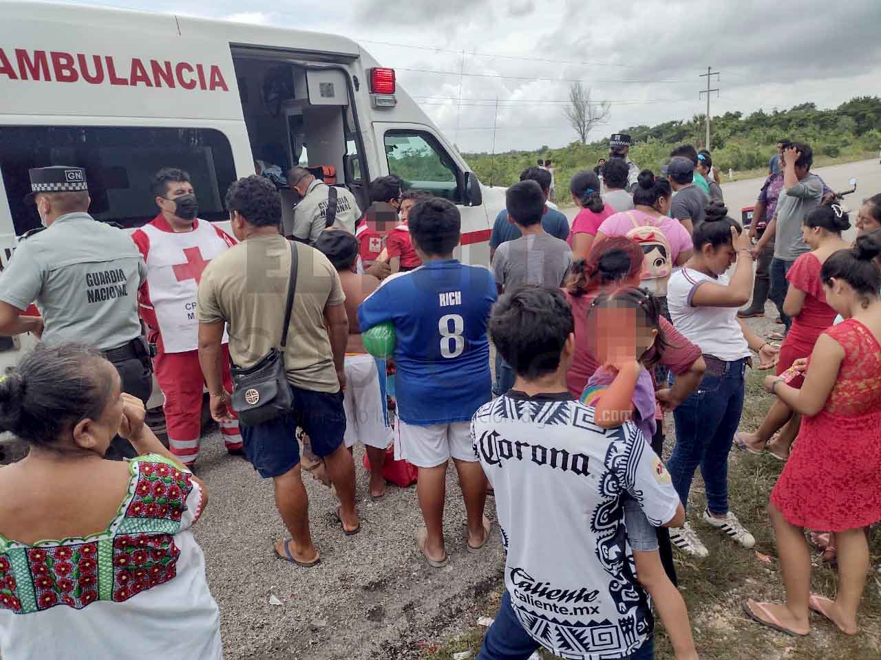 Media docena de lesionados, saldo de accidente carretero en Felipe Carrillo Puerto