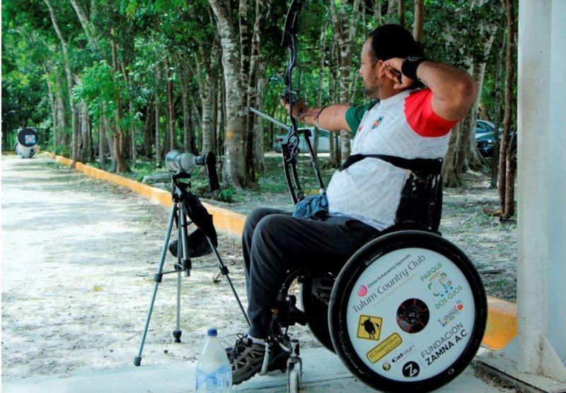 Arquero quintanarroense Omar Echeverría va con todo a los Juegos Paralímpicos de Tokio