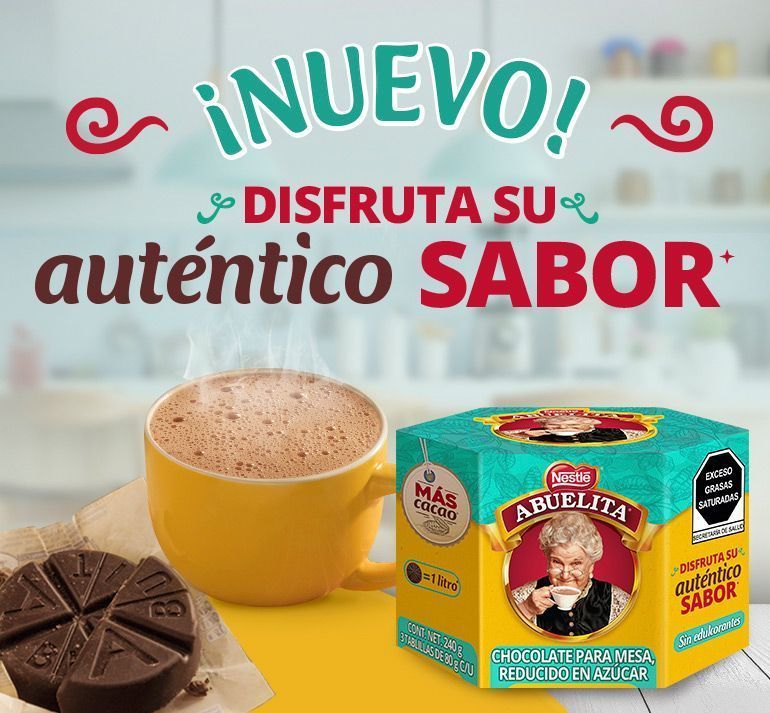 Chocolate abuelita® reducido en azúcar, el balance perfecto