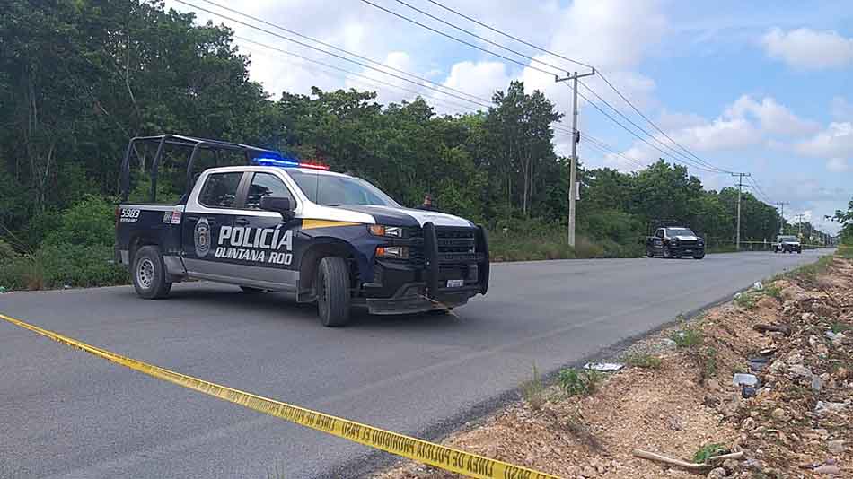 Encuentran en colonia de Cancún, cuerpo humano dentro de bolsas de plástico