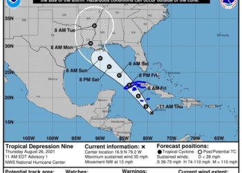 Se formó la depresión tropical número Nueve, no representa riesgo para Quintana Roo