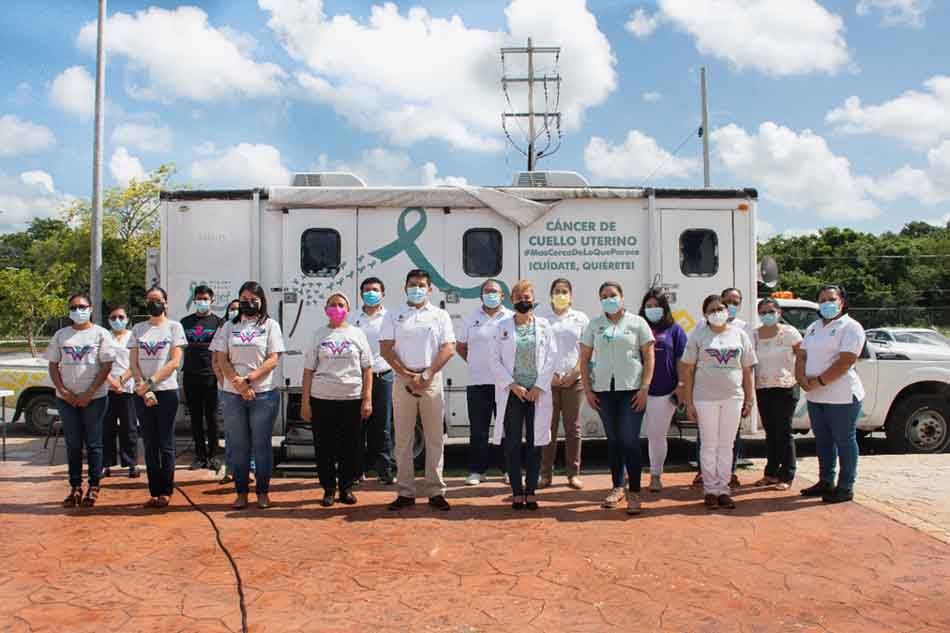 Arranca campaña «Quintana Roo Contra el Cáncer de Cuello Uterino 2021 #MujeresSinCáncer”